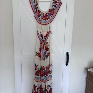 Vici Multicolor Embroidered Maxi Dress